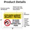 Signmission No Guns Allowed Beyond This Point OSHA Security Notice Sign, Vinyl Decal, 5in W x 3.5in L, 2PK OS-2PACK-SN-D-35-L-11611 - alternate 3